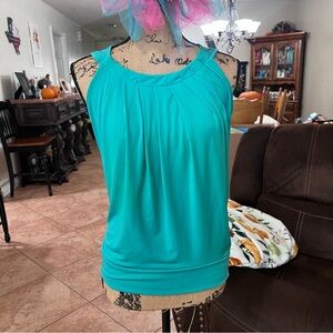 New York & Company Vibrant Turquoise Blouse